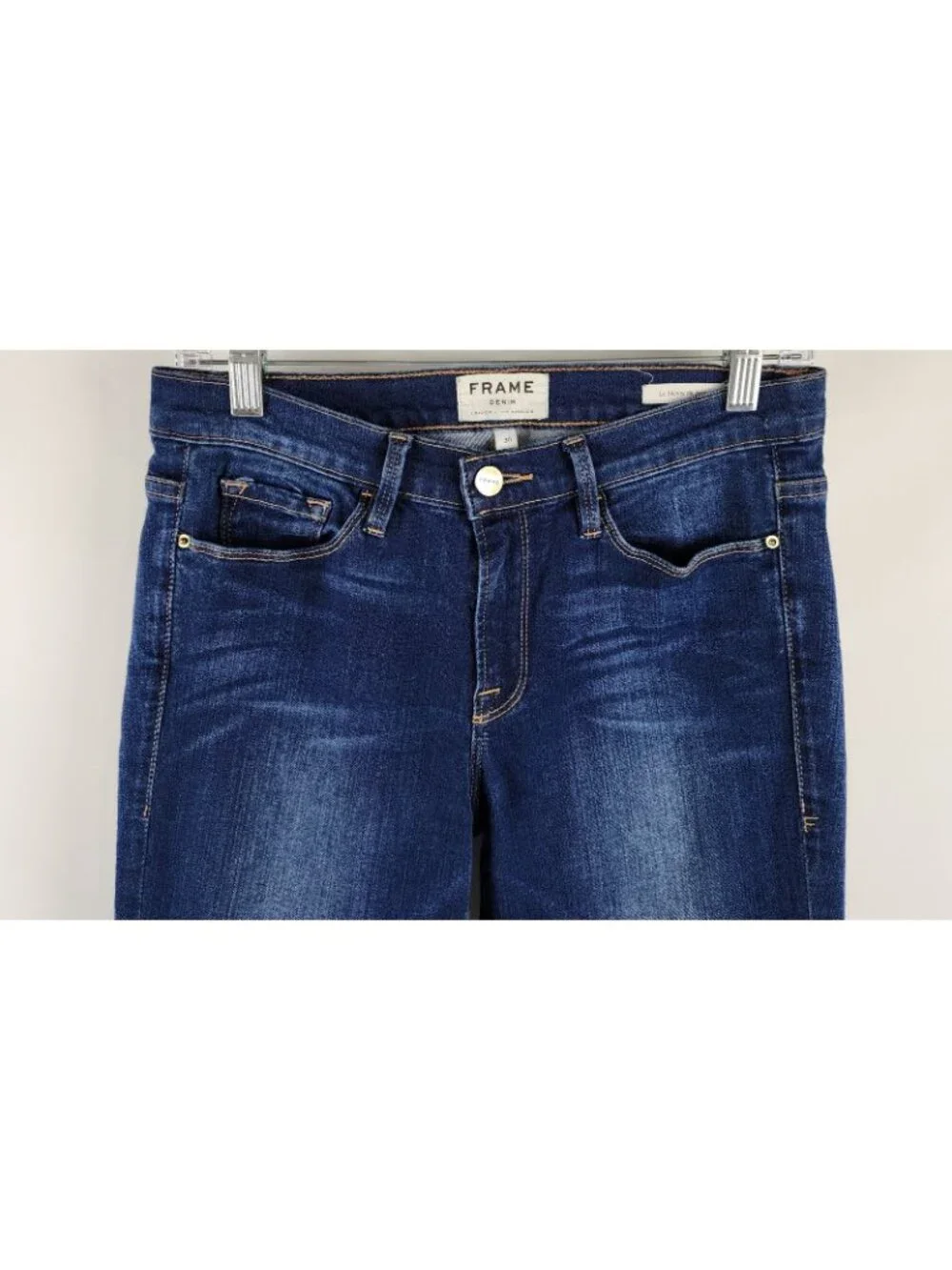 Frame Pants Womens 28x29 Blue Le Skinny de Jeanne Denim USA